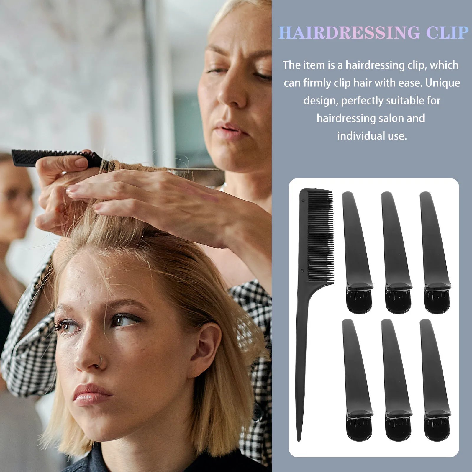 

13pcs Hair Salon Accessories Duckbill Clips Sturdy Lightweight Hairdressing Clips For Styling Perm Face Washing Makeup Partition