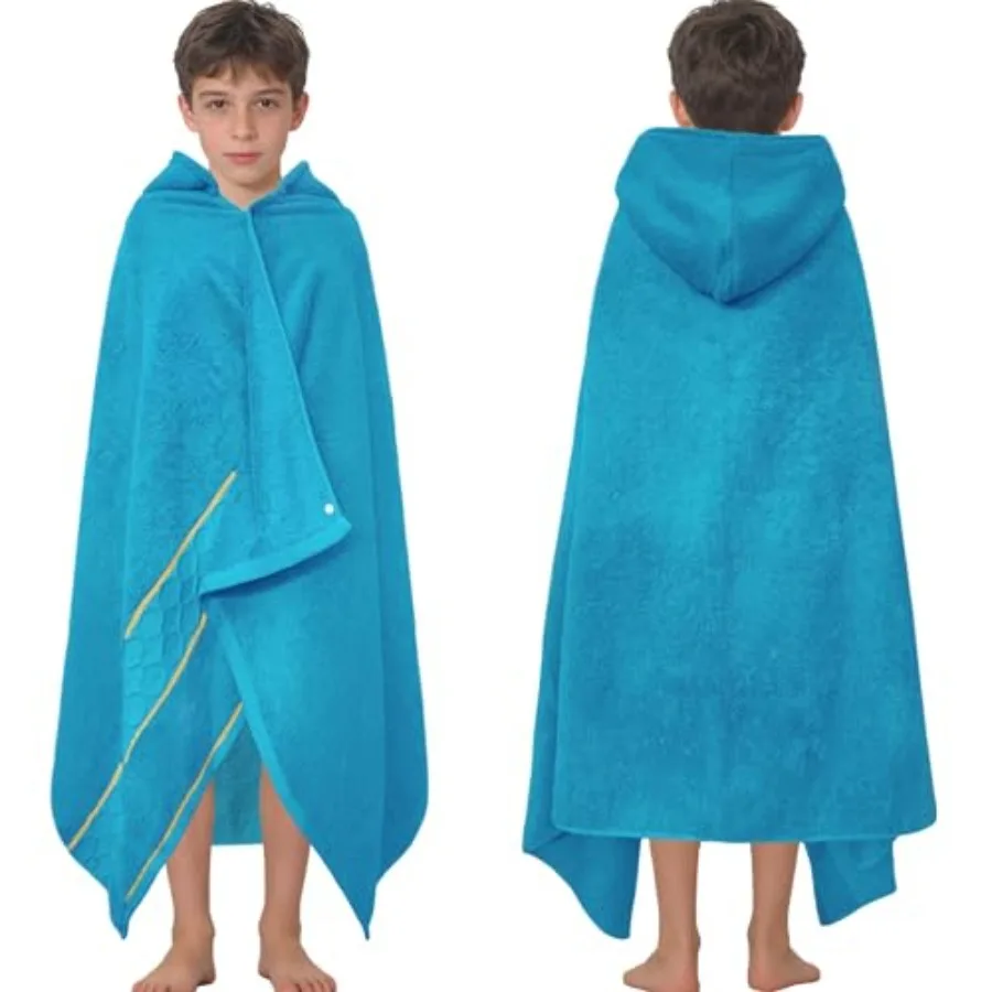 Big Towel 6-12Years - 100% Cotton Thick 600GSM Bath Towel for Boys Girls Teens Ultra-Soft and Absorbent - Perfect for Swim Bath