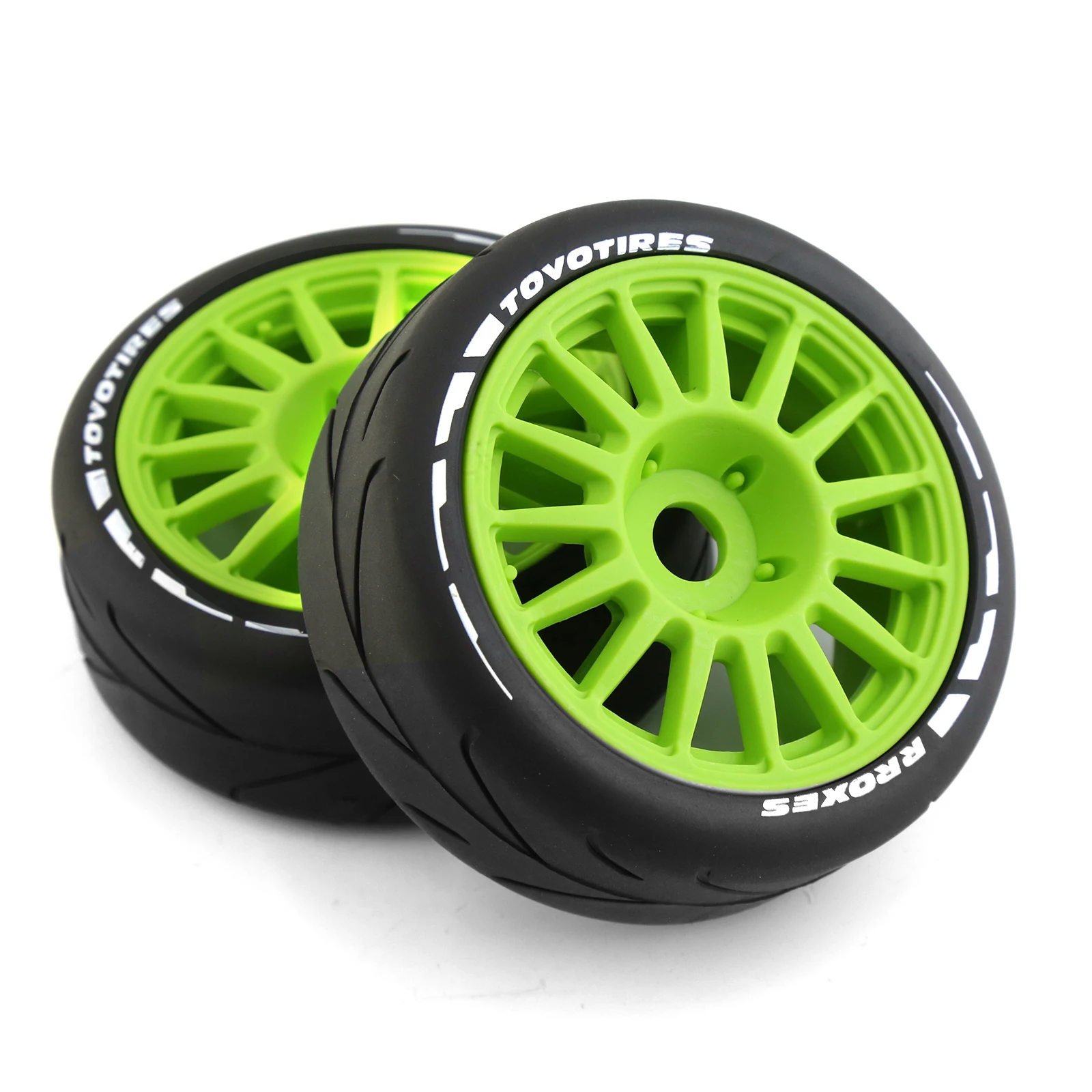 2Pcs Short Course Truck Tires Tyre Wheel 17mm Adapter For 1/8 pull WRC Feishen Ping Run GT tire racing highway