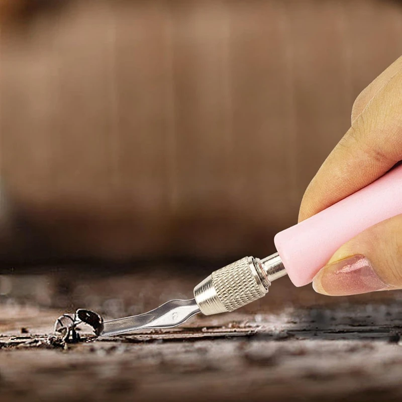 (NEW) Linocut Carving Kit Tool Linoleum Cutter Assortment With 6 Blades For Block Printing For DIY Sculpture Carpenter