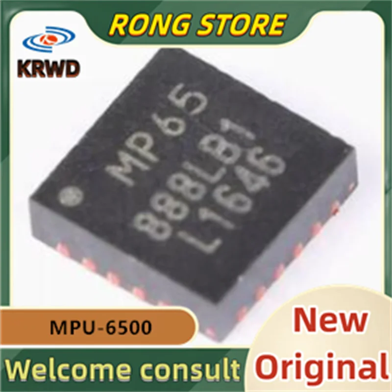 5 buah MP65 baru dan asli Chip IC MPU-6500 MPU6500 QFN24 6-axis sensor Akselerometer