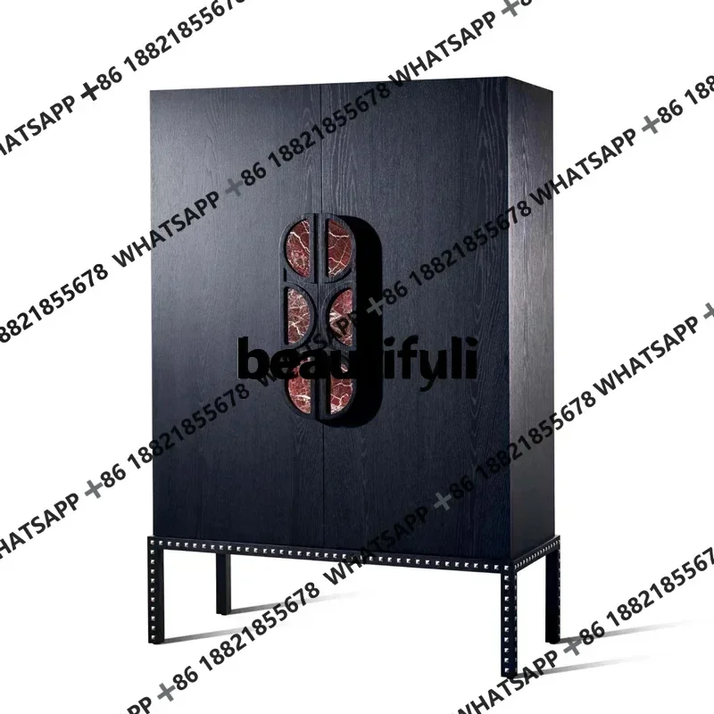 

XZ1Американский ретро-массив дерева, обеденный боковой шкаф, входная веранда у стены, многофункциональный шкафчик, настраиваемый шкаф