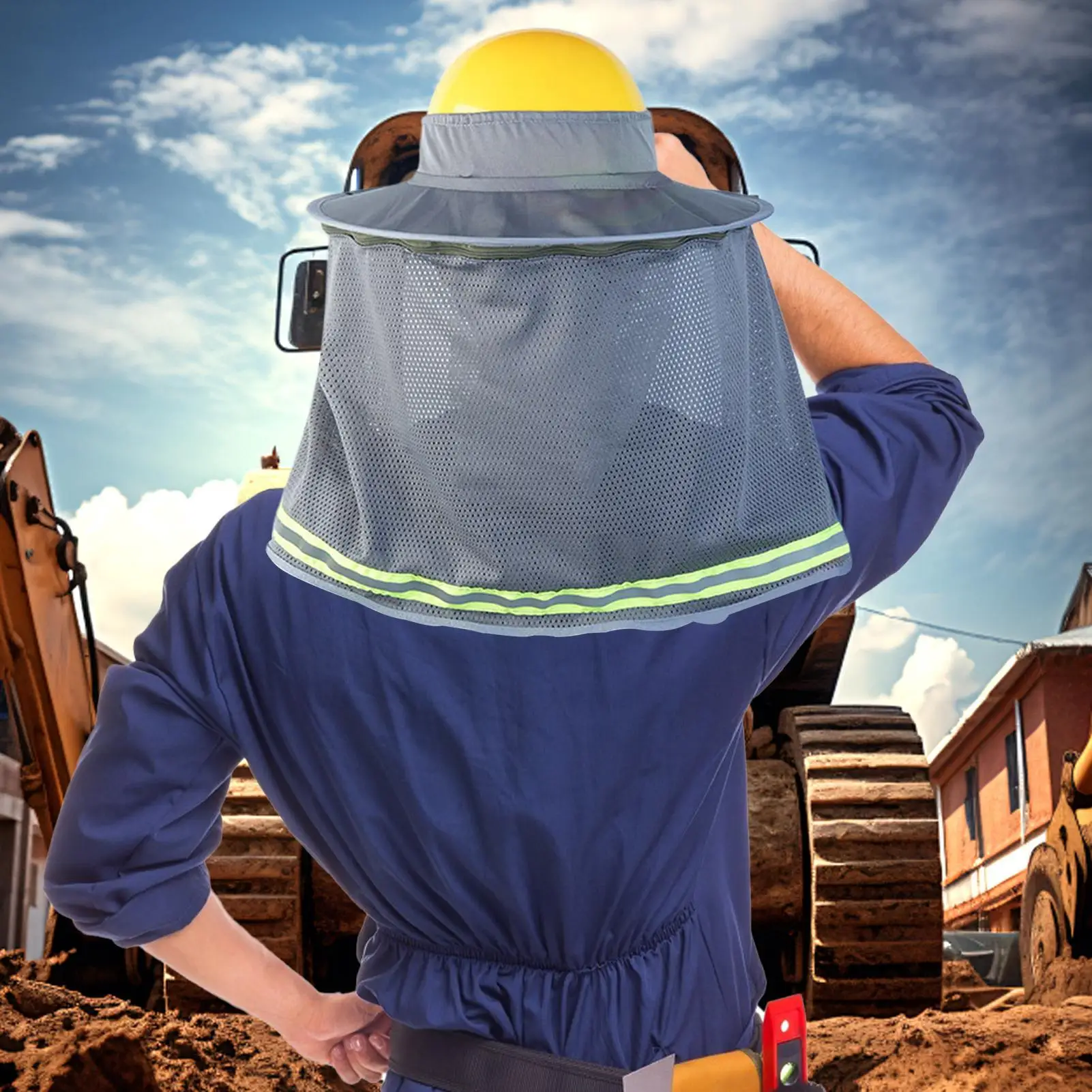 Hard Hat Sunshade Construction Sun Protection Breathable Cooling Safety Helmets Accessories Advanced Comfortable UV Defense