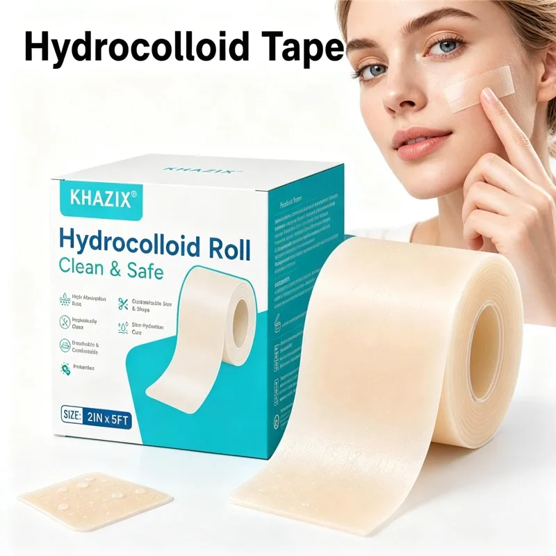 Waterproof Hydrocolloid Acne Patch Roll Custom Cut Invisible Blemish Treatment Acne Pimple Patch Face Skin Care Spot Healing