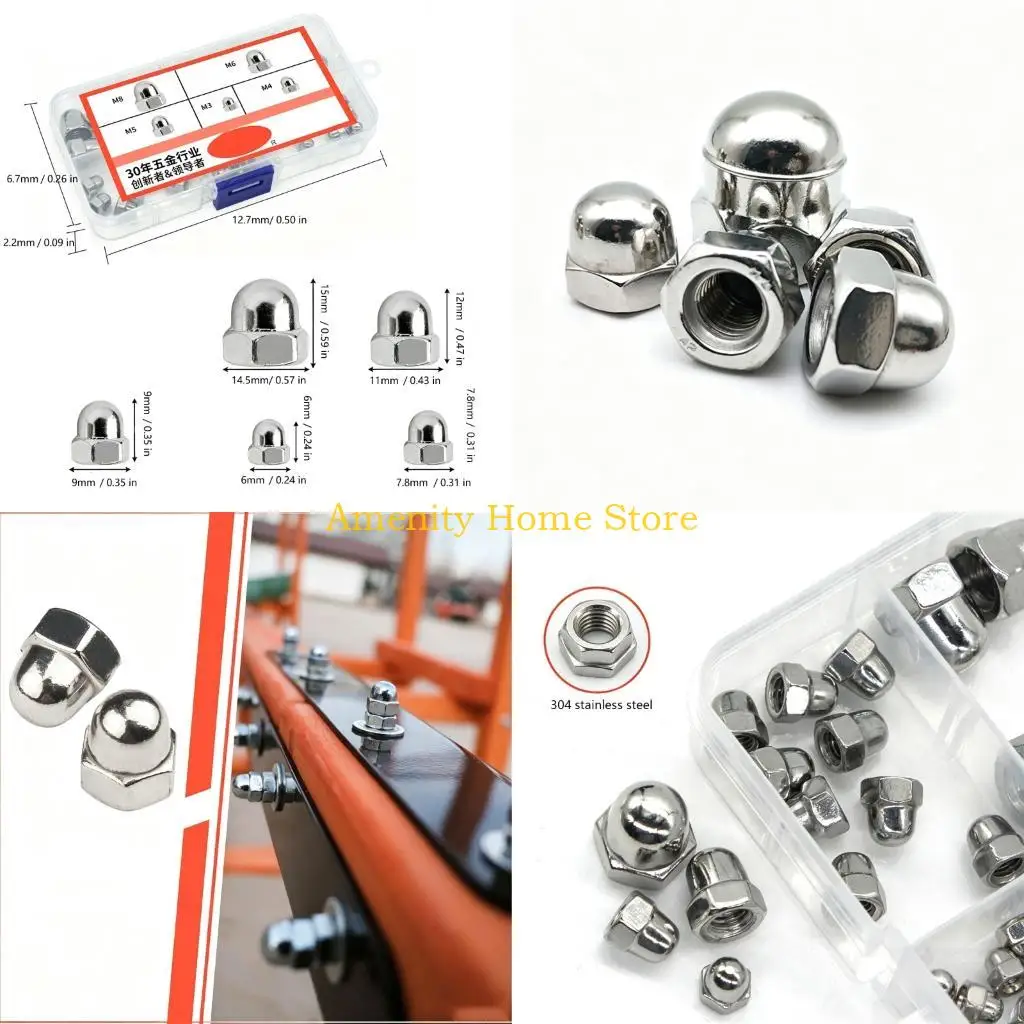 F26C 304 Steel Enclosed Fasteners Featuring Internal Threading for Repairs