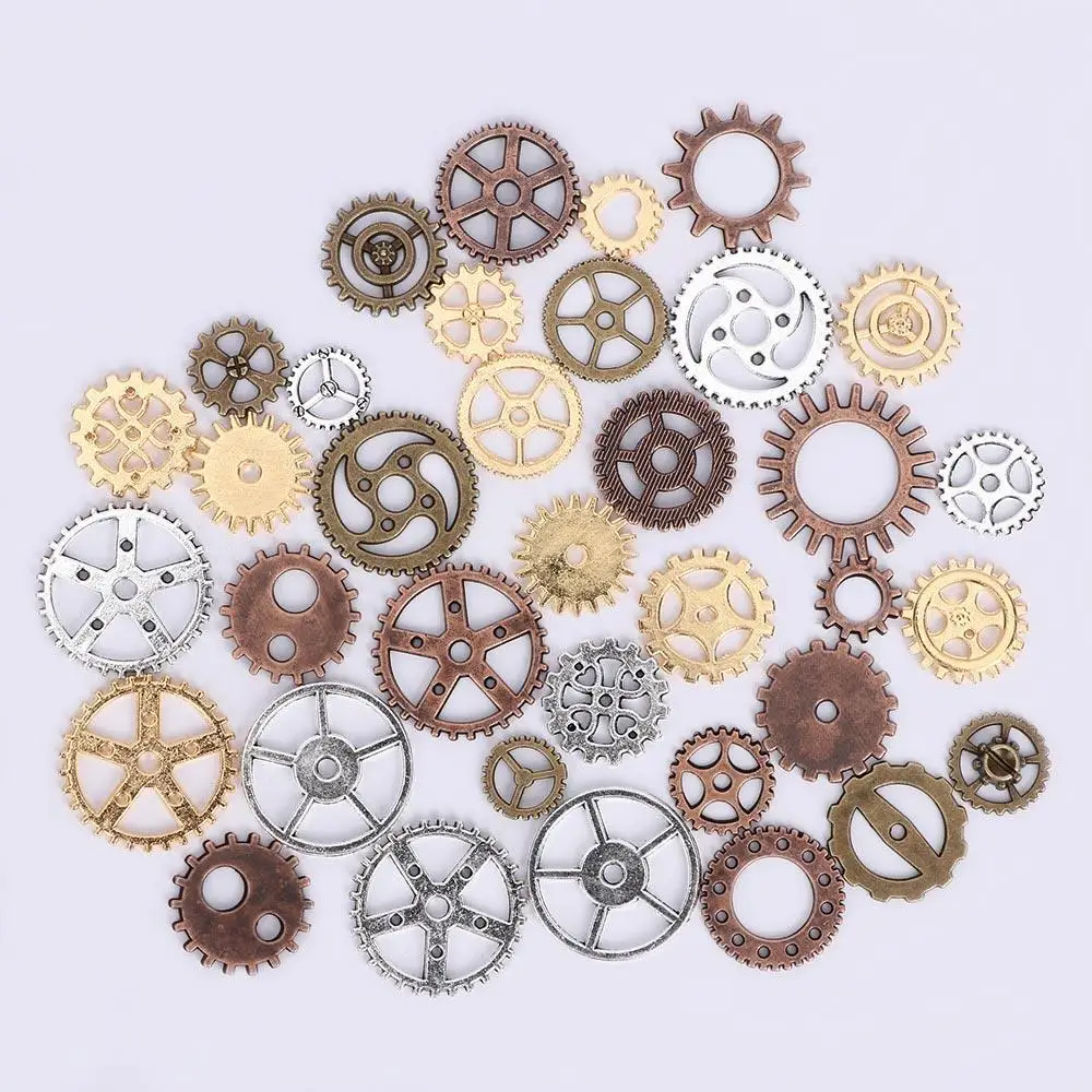 High Quality DIY Charms Mixed Vintage Jewelry Cogs & Gears Making Craft Arts Steampunk Watch Parts