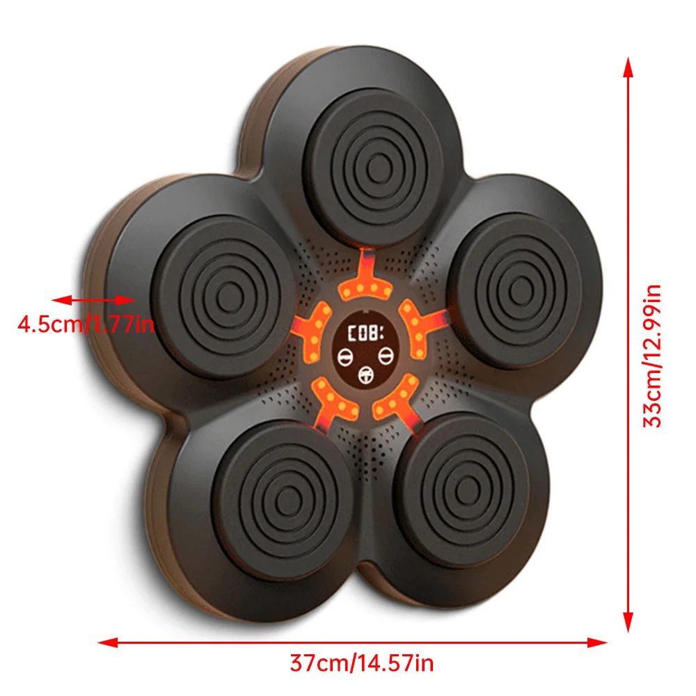Inteligentna muzyczna maszyna bokserska Cel ścienny Podświetlany diodami LED worek z piaskiem Relaksująca reakcja Cel treningowy do boksu Sportowa