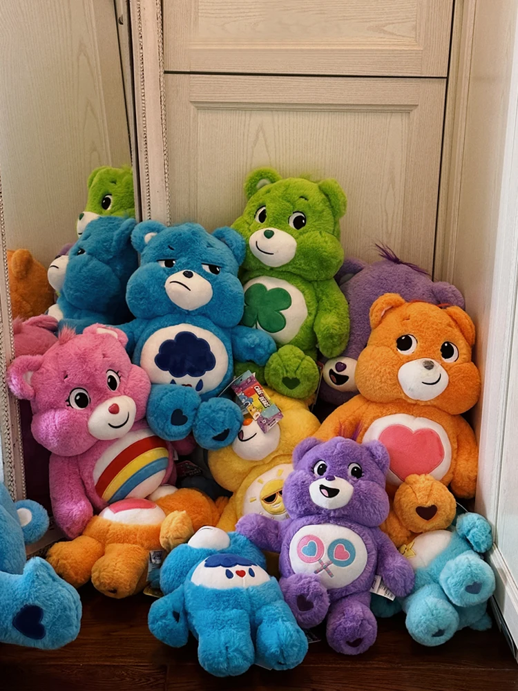 Miniso Care Bears Plush Doll Rainbow Bear Plush Toys Lovely Teddy Bear Stuffed Dolls Homdecor Sleeping Plush Pillows Girl Gift