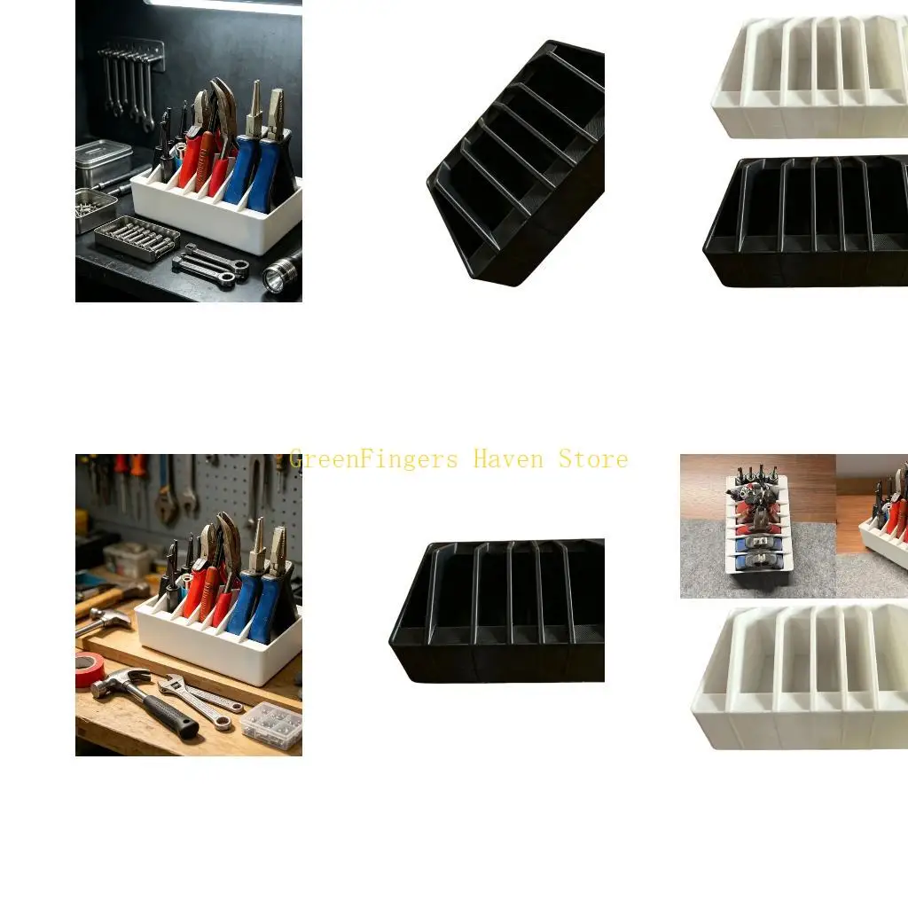 F68D Pliers Rack with Open Storage Slots for Workshop Tool Sorting Maintenance