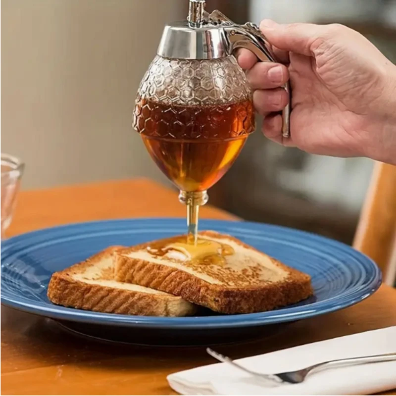 

Leakproof Squeeze Bottle for Honey, Syrup, Sauces, Condiments, Coffee, BBQ, Pancakes, Salad Dressing - Durable, Compact, Easy-to