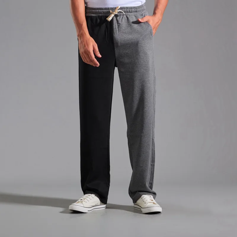 

2025 Top Quality New Brand Casual Fashion Comfortable Essential Straight Long Pants Men Loose Lace Up Trousers Men's Clothes