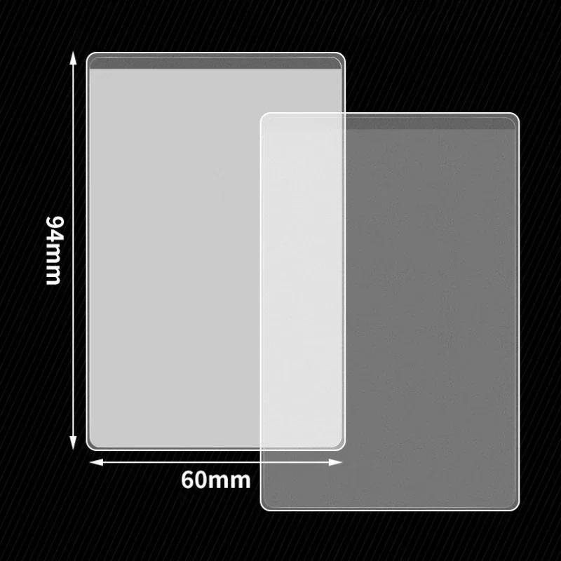 1/5/10pcs 투명 투명 방수 카드 커버 여성 남성 카드 홀더 케이스 신용 카드 은행 ID 카드 배지 보호 슬리브
