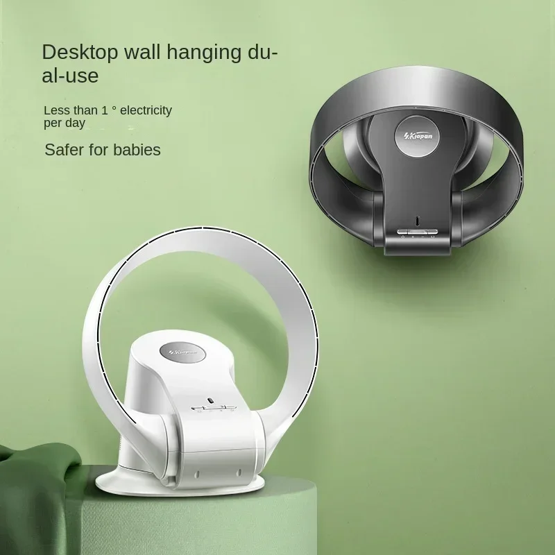 

‌Turbocharged Bladeless Safety Fan - 9-Speed, Wall Mounted, Remote Control, Portable Air Circulation Fan with Timing‌