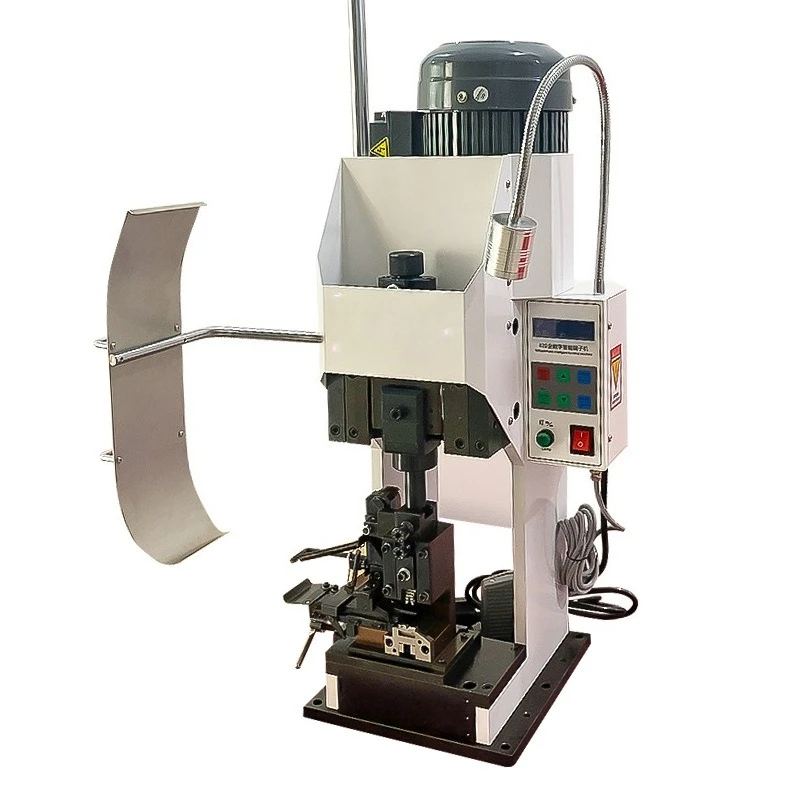 

Source manufacturer Full digital intelligent terminal machine High precision wiring harness 2T terminal crimping machine Semi-au