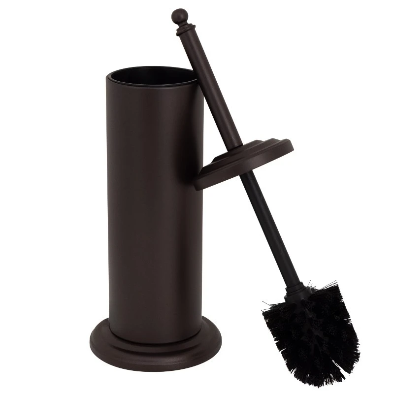 Oil-Stained Bronze Toilet Brush & Holder