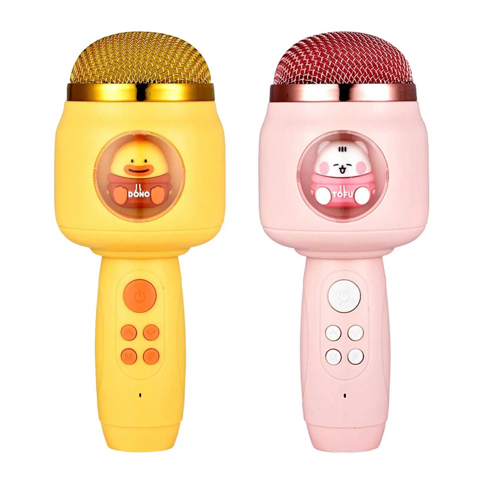 Portable Machine, Kids Microphone Machine Toy, LED Microphone Speaker Home Vocal