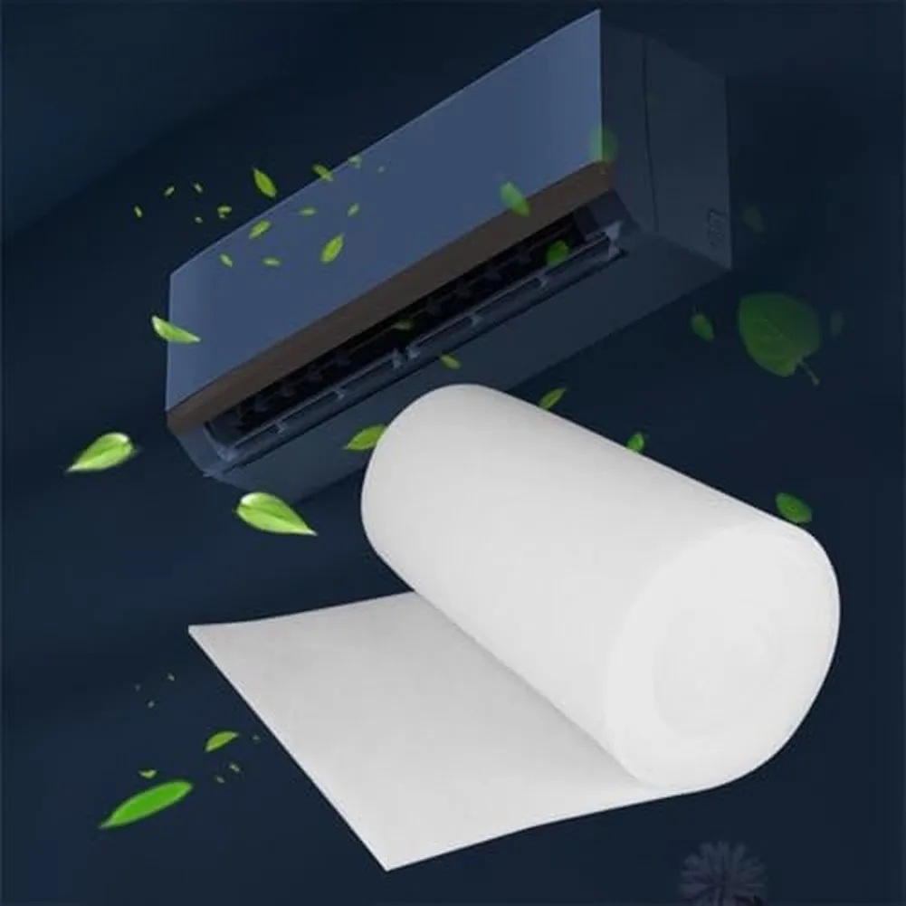 Air Filter Cotton Roll 100x100 cm 3 mm Thick Cut to Fit for HVAC Ventilation Systems Radiator Grilles and Air Purifier Inlets