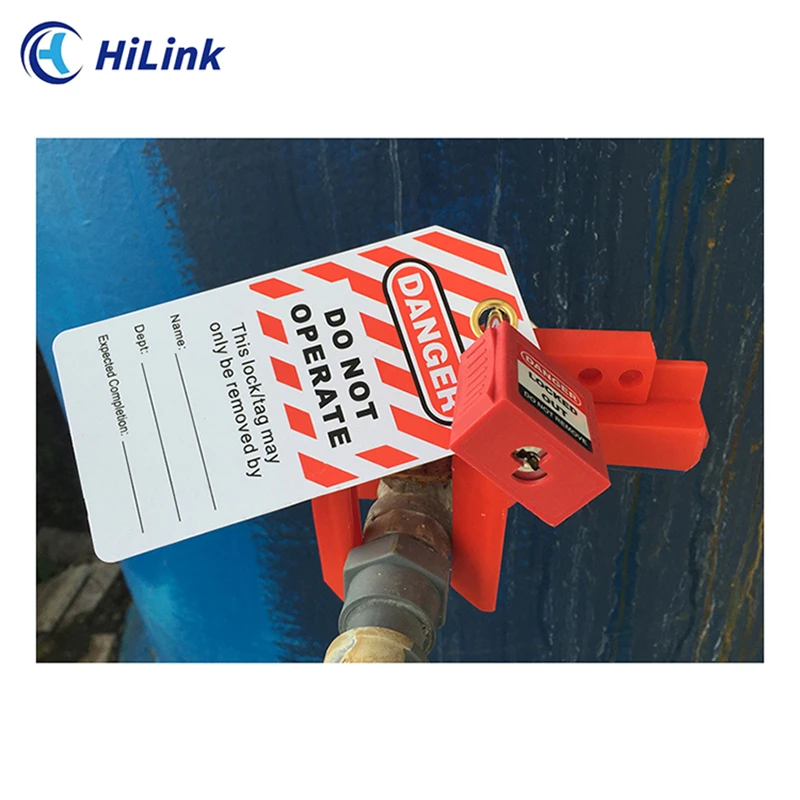 Safety Industrial High Strength Ball Valve Lockout,Two Halves Adjustable Minitype For Pipes 1/2 Inch To 2.5 Inch In Diameter