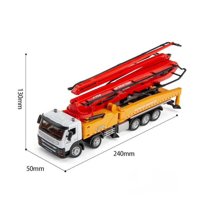 Huina-Jouet de machine d'ingénierie en métal pour garçon, camion en alliage, véhicule de voiture, tombereau roulant, construction, échelle 1/50, EbE27