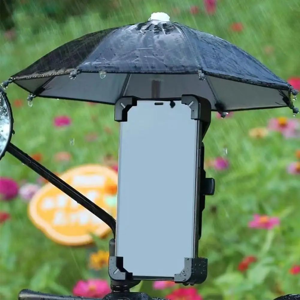 Sucker Mobile Phone Sunshade Umbrella With Suction Cup Phone Stands Outdoor Cover Sun Mount Phone Holder Accessories Waterproof