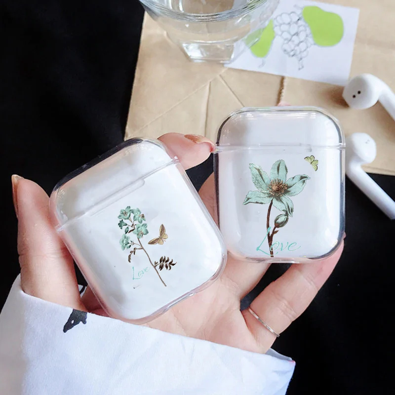 

Vintage Art Flower Earphone Case for Airpods 4th 3rd Pro 3 2 Shockproof Soft Cover for Airpod 2 3 1 Protective Accessorie Shell