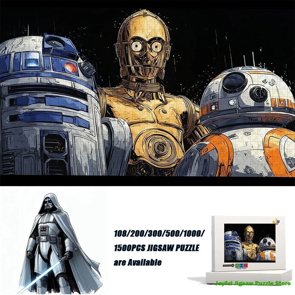 

Star Wars Pattern Jigsaw Puzzle Relaxing Decompression Toy Educational Game Gift for Holiday Birthday Party Family Playtime