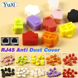 10Pcs Ethernet Hub Port RJ45 Anti Dust Cover Cap Silicone Protector Plug RJ45 Dust Plug For Laptop PC Router RJ45 Connector Port