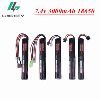 Water Gun Lipo Battery 3000mAh 2S 7.4V 18650 for AKKU Mini Airsoft gun water Gun Battey Parts Tamiya SM Connector for air gun