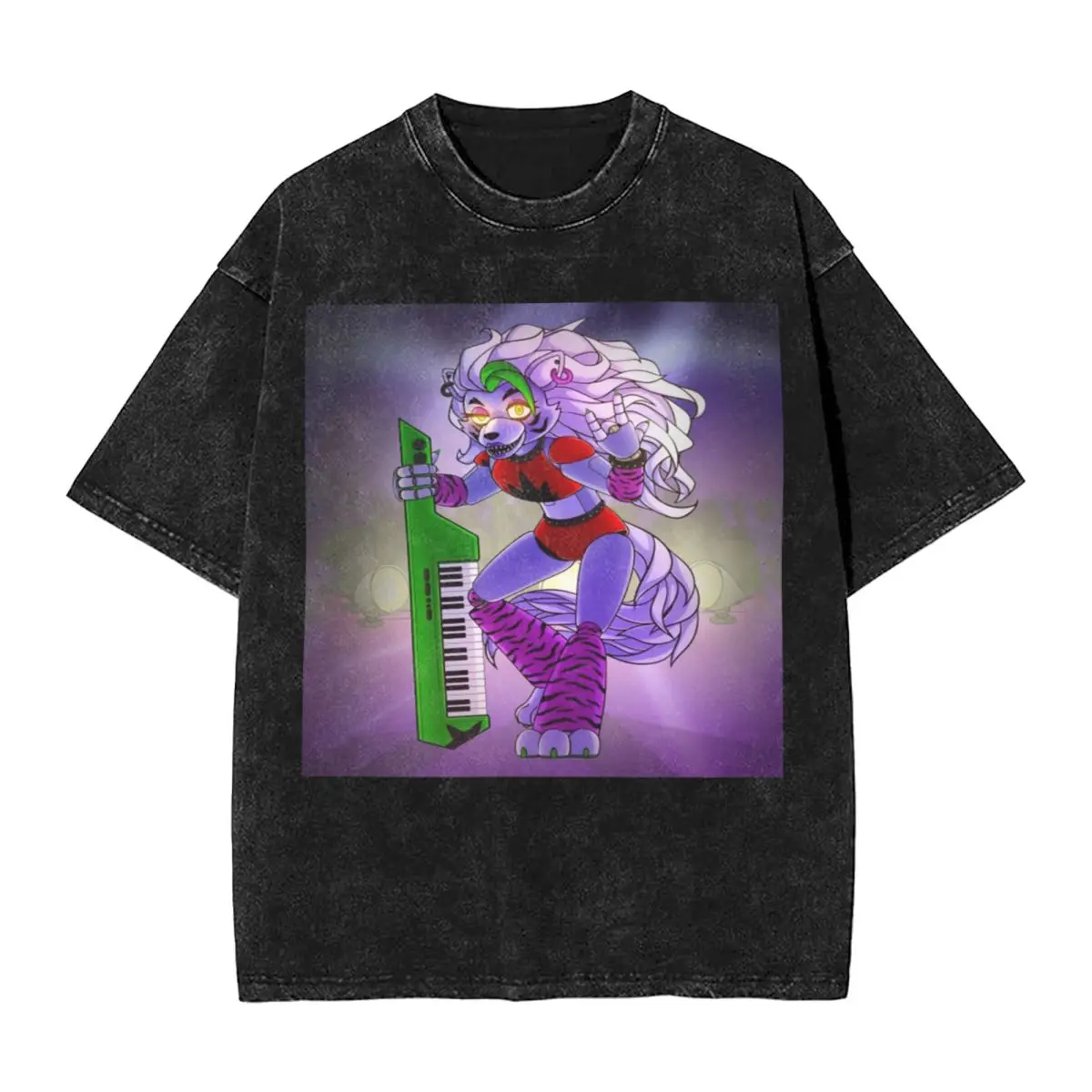 تي شيرت Roxanne Wolf Hip Hop بأكمام قصيرة تي شيرت مغسول تي شيرت كاجوال للرجال والنساء