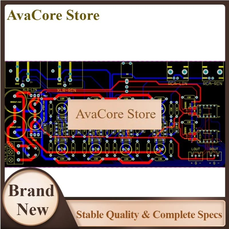 AvaCoreNvarcher Two Channels Unbalanced Input To Balanced Output Board