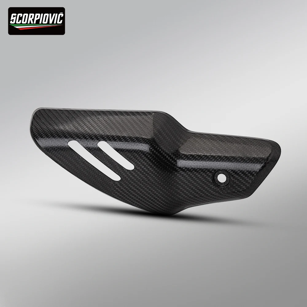 Motorcycle Modified Exhaust Pipe Heat Guard For ZXMOTO 500RR True Carbon Anti Burn Cover