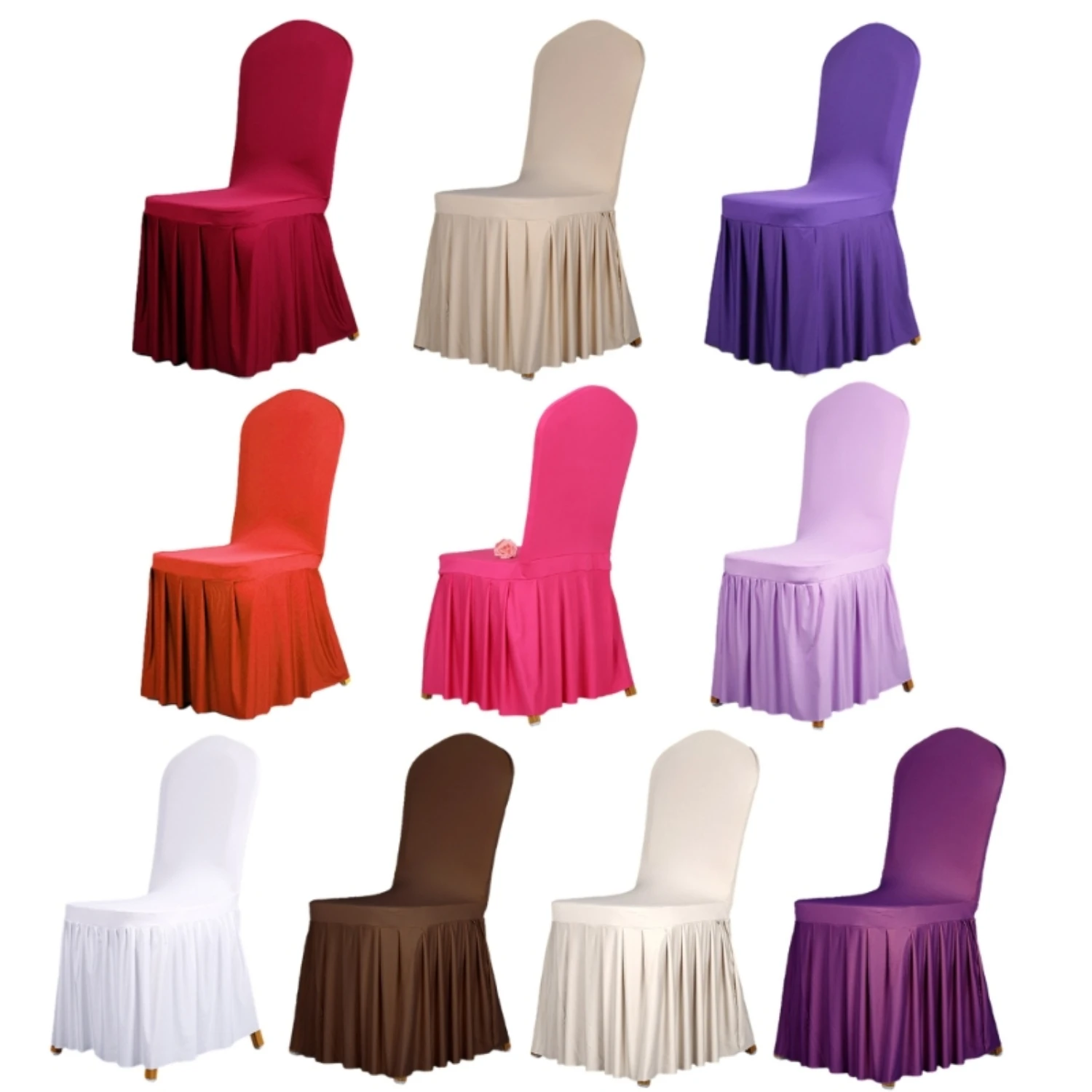 Create a sophisticated and luxurious atmosphere with these stunning and classy chair covers, guaranteed to elevate your event sp