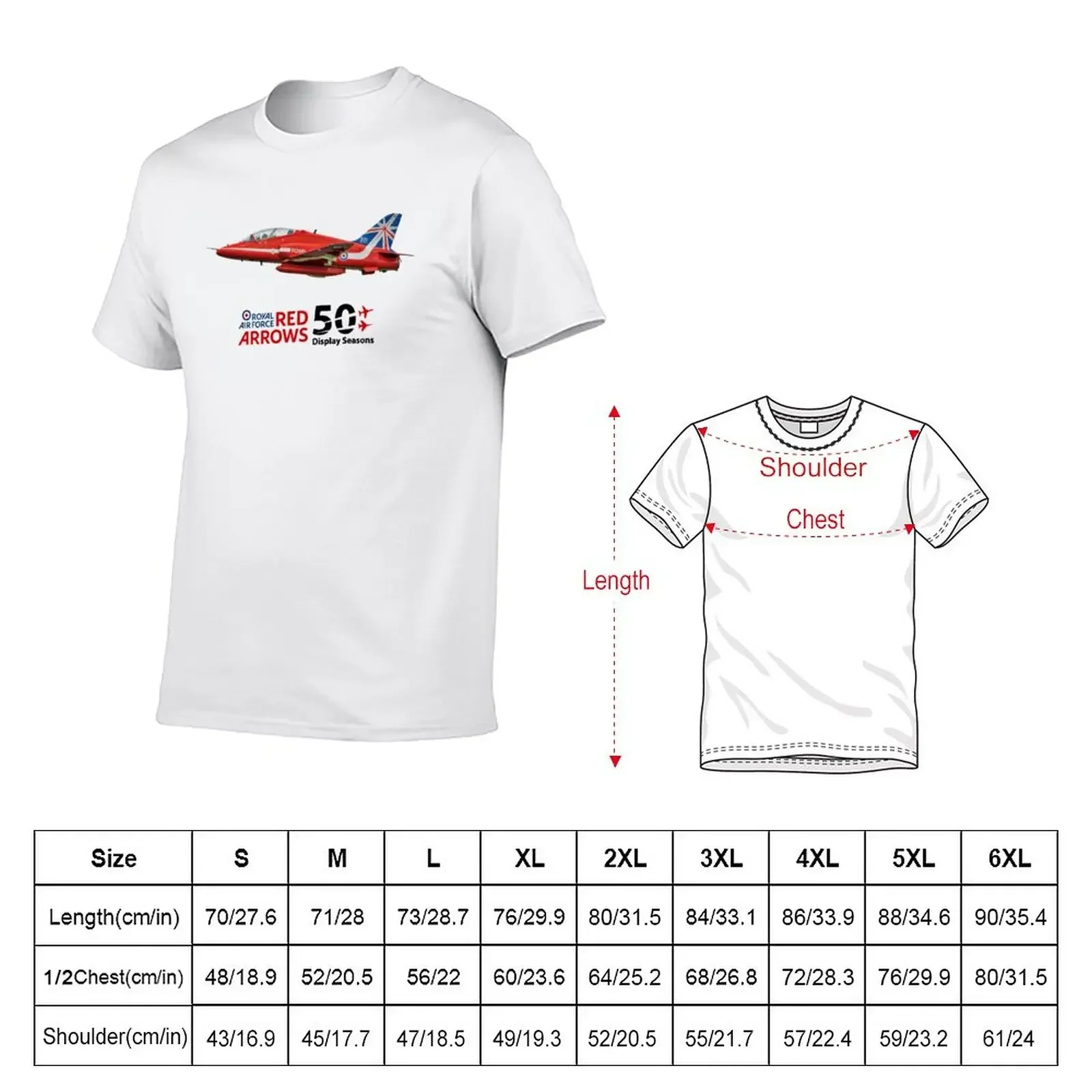 RAF Red Arrows T-Shirt sports fans plain plus size tops heavyweight t shirts for men