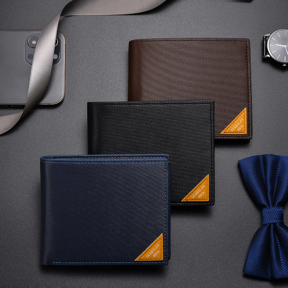 

New Men's Wallet Pu Leather Zipper Coin Pocket Luxury Men's Wallet High Quality Men's Wallet Wallet Clip