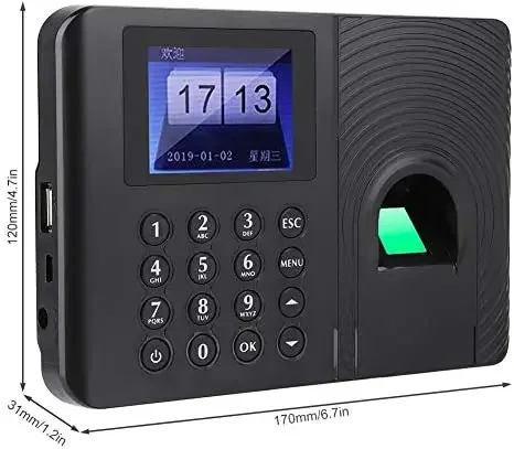 Quick identification U disk export attendance data biometric fingerprint time attendance terminal system