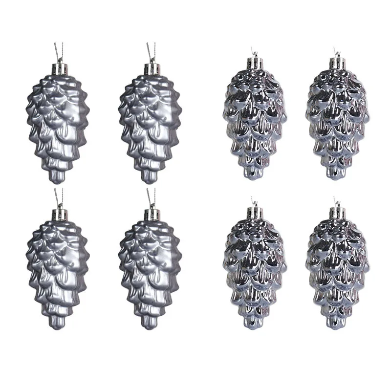 8pcs/set Pinecone Christmas Ball Pendant Xmas Tree Hanging Ornament Noel Navidad Decoration for Home Christmas Tree Decorations