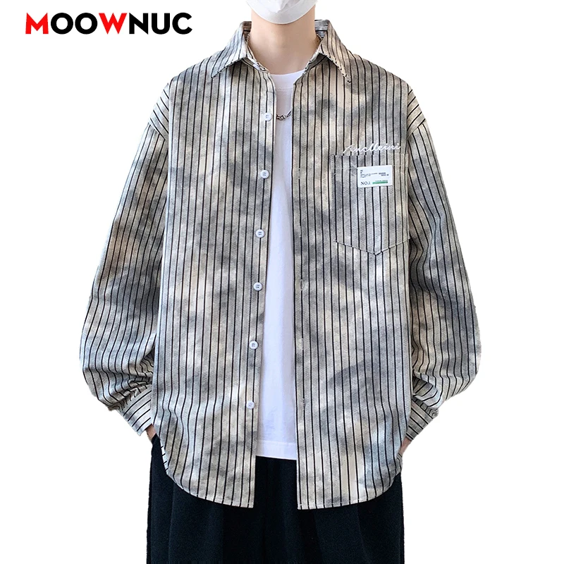 

Casual Shirt Long Sleeve Shirt For Men Men's Streetwear Mens Clothing Camisas Blouse Spring Autumn Streetdress Hombre Plus Size