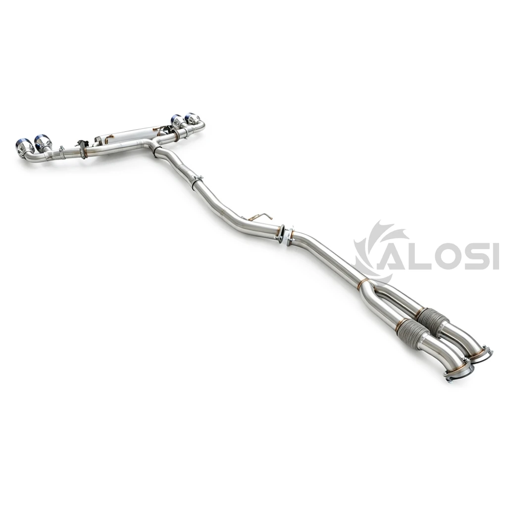 High quality exhaust pipe Suitable for Nissan GTR R35 3.8T V6 remote control variable valve Cat back sport SS304 exhaust system