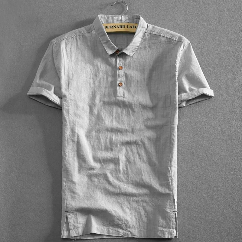 

Модные однотонные рубашки поло на пуговицах с лацканами в Англии, мужская одежда, новинка лета 2024, повседневные пуловеры, топы, универсальная футболка