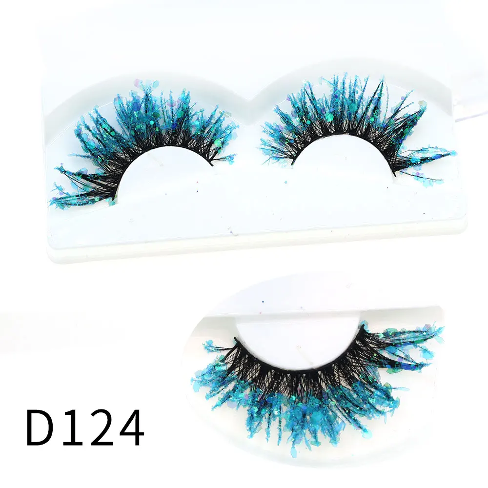 Halloween Style Dreamy Sequins Glitter False Eyelashes