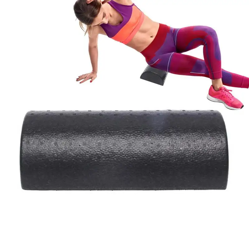 Half Round Yoga Column Roller Semi-circular Roller Fitness High Density Molded Half Foam Roller EVA Yoga Brick Block Cork