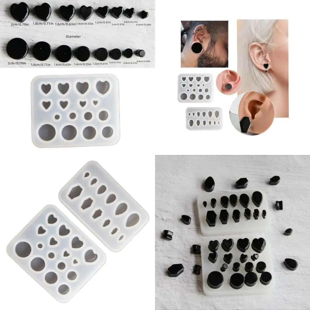  2Pcs Gothics Earrings Silicone Mold Customized Earring Mold Epoxy Jewelry Mould