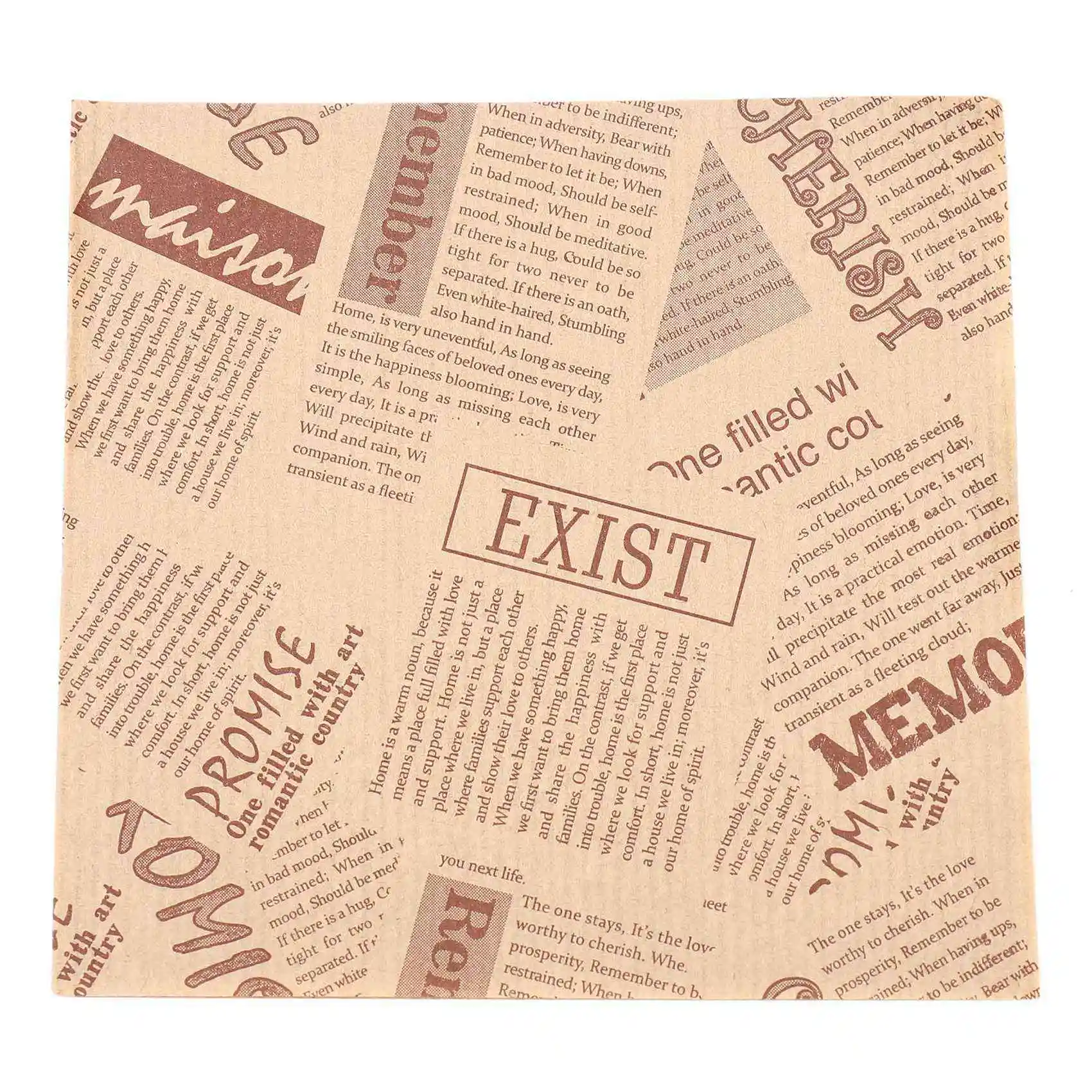 ABWR-600 шт. 12X12 см сэндвич пончик хлеб мешок печенье пончик бумажные пакеты маслостойкий хлеб ремесло хлебобулочная упаковка для еды крафт-бумага