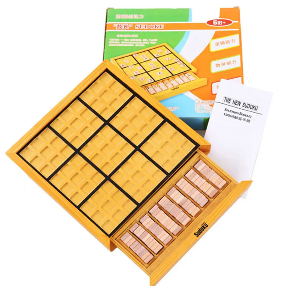 Intellectual Sudoku Board Number Puzzle Game Challenge for Adults Kids Family Playing Relaxation
