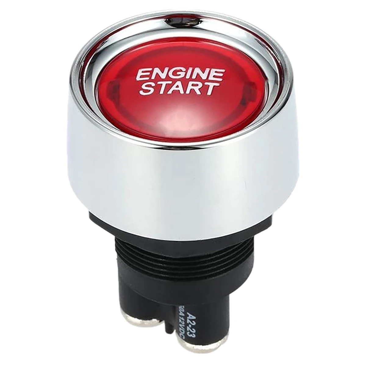 Botón de motor WO para coche DC 12V 24V, botón de arranque de motor, interruptor de luz, interruptor de encendido de arranque para carreras