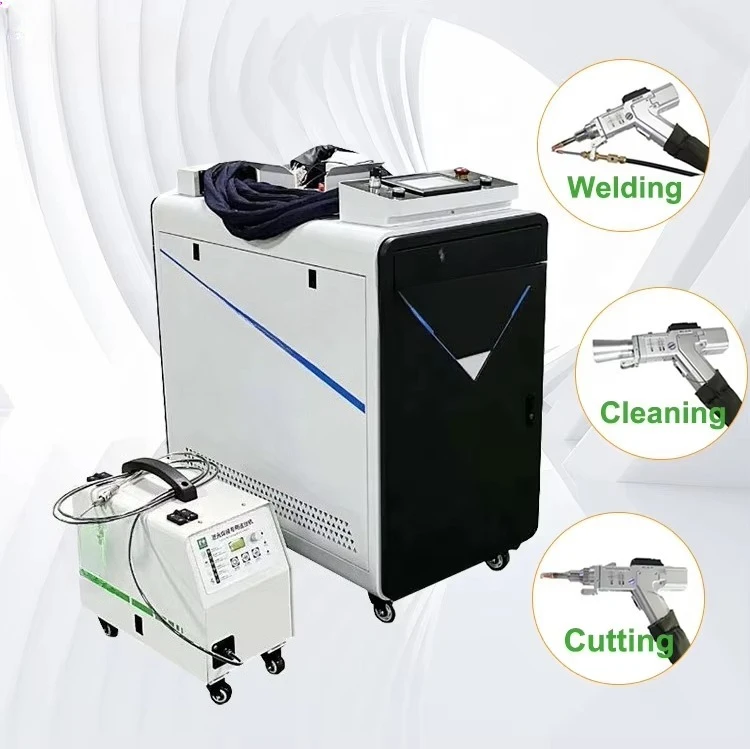 3-in1 Laser Welding Cleaning Cutting Machine Multifunctional Laser Equipment Remove Rust Paint Stripping Metal Treatment Machine