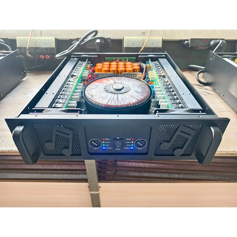 TD-3000 Professional Power Amplifier 2CH 3000W Can Work at 2ohm/4ohm 8ohm 3U 2-Channel Class TD for  Stage Dual 18inch Subwoofer