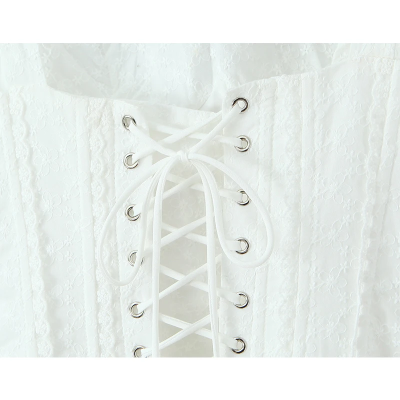 Yenkye doce menina branco estilingue mini vestido feminino estilo francês sexy cintura baixa a linha vestidos de verão férias vestido de renda até robe