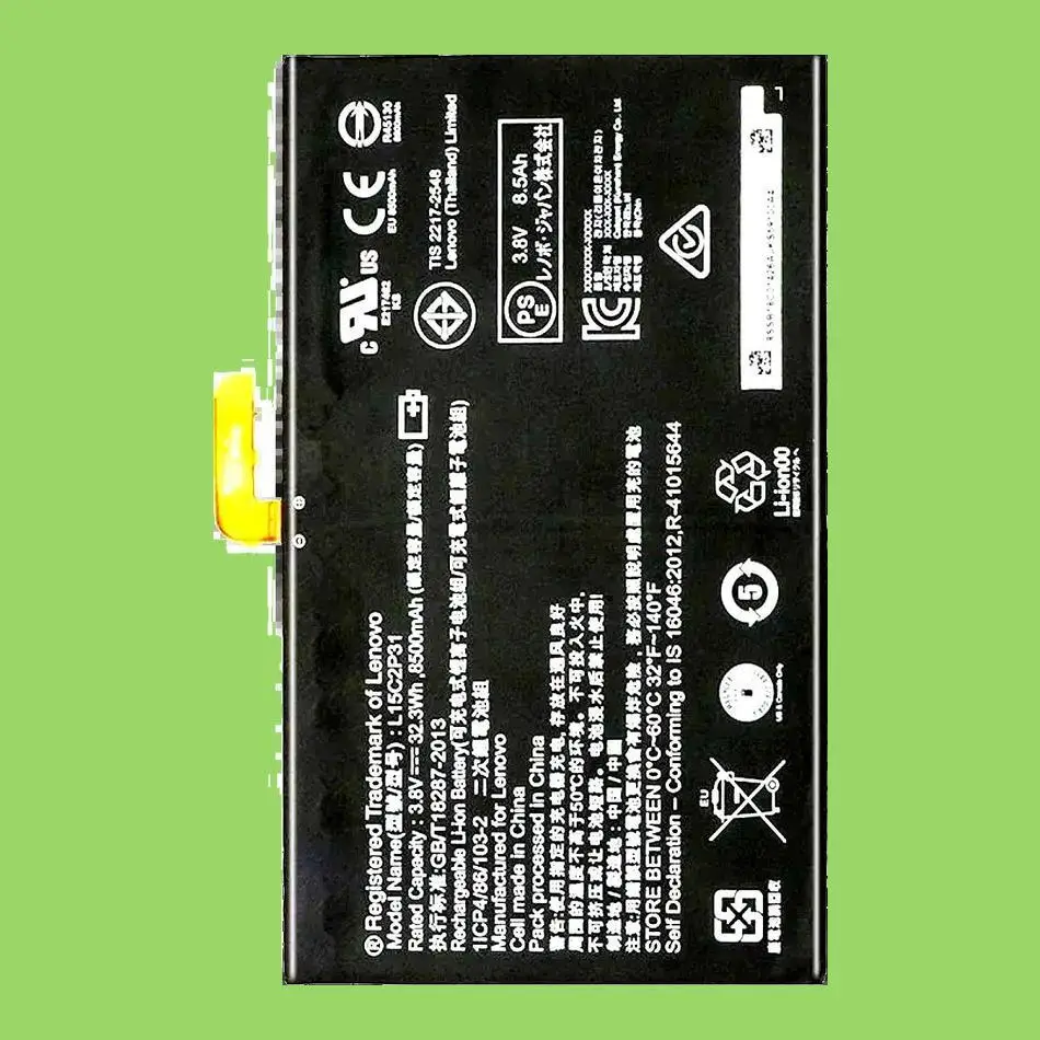 

Аккумулятор для планшета L15C2P31 Android 8500 мАч для Lenovo Yoga Book YB1-X91F X91L X91X YB1-X90F Android Series не для Windows