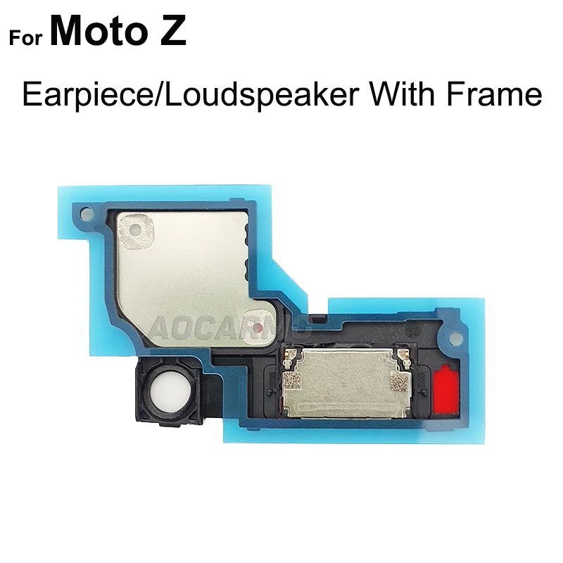 Aocarmo For Motorola Moto Z XT1650-05 Top Earpiece Ear Speaker Bottom Loud Speaker Buzzer Ringer Flex Cable Replacement Part